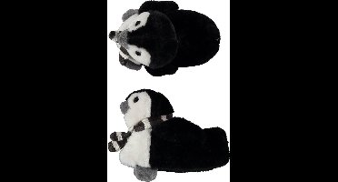 Apollo Dieren pantoffels Pinguin - kinderen - zwart - kindersloffen - maat 33-34