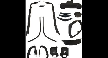 Sierlijst set compleet Power1 voor Vespa Sprint mat zwart