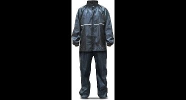 Regenpak MKX Blauw Basic + Reflectie - Maat M