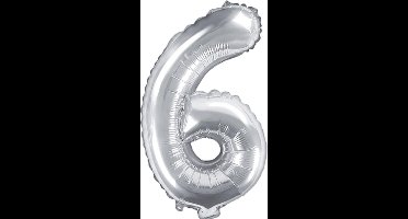 Cijfer 6 (35 cm) - Zilver