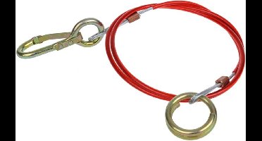 ProPlus Breekkabel met ring - verzinkt - 1,5 meter - voor geremde aanhangwagens