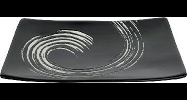 ORIENTAL SELECTION - BLACK MARU SERIES PLATE 20,5X14CM