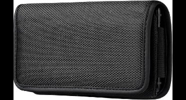 Riem Holster Hoesje - Phone Pouch hoesje Nylon Holster 4.7 Hoesje - Zwart