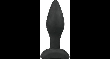 Kleine zwarte siliconen buttplug