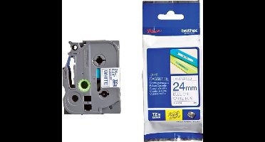 Labeltape Brother P-touch TZE-253 24mm blauw op wit | 1 stuk