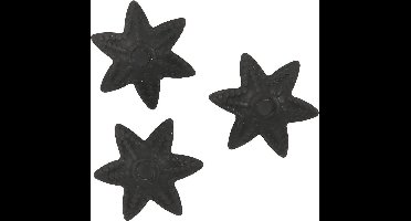 Creotime Kralenkapjes 10 Mm Rond 10 Stuks Zwart