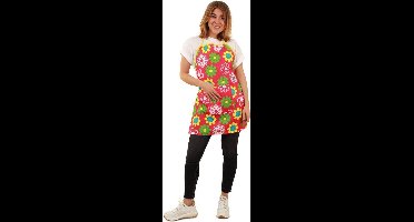 PartyXplosion - Schort - Bloemetjes - Roze