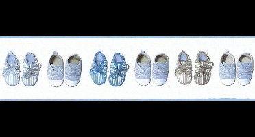 BABYSCHOENTJES BEHANGRAND | Kinderkamer - blauw - A.S. Création Only Borders