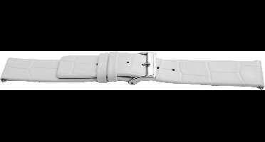 Horlogeband J520 Croco Wit Leer 26x26 mm