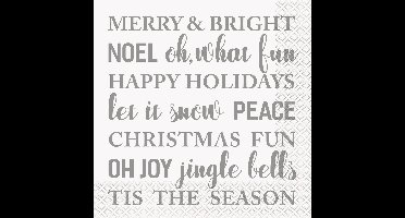 Haza Original Servetten Holiday Snowflakes 33 Cm 16 Stuks