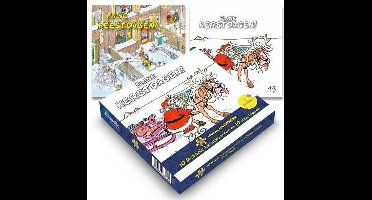 Kaarten - Kerst - Jan van Haasteren - Sneeuwschuiver & kerstman - 10st.