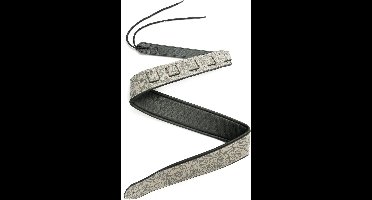 Fame Strap Garment Leather Floral Black - Gitaarband