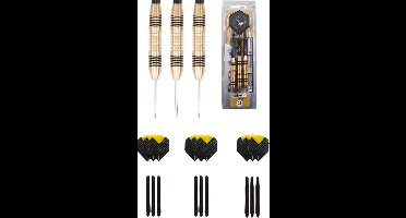 Unicorn Core Brass 23 gram dartpijlen met extra 9 extra - dartshaft - en 9 extra - dartflights