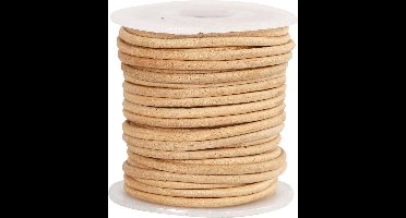 Creotime Leerkoord,  2 mm, naturel, 10 m