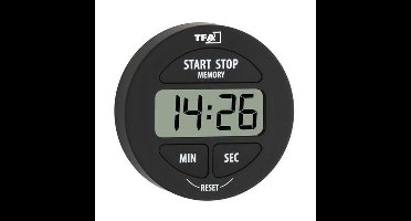 TFA Dostmann 38.2022.01 Timer Zwart Digitaal