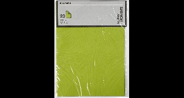 Creotime Structuurpapier - Groen papier van 100 gram - 21 x 29,7 cm - 20 stuks