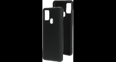 Mobiparts hoesje geschikt voor de Samsung Galaxy A21s - Siliconen - Zwart