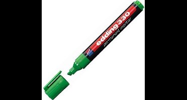 edding 330 Permanente Marker, Beitelvormige Punt, 1 - 5 mm, Groen (doos 10 stuks)