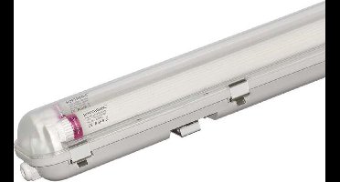 HOFTRONIC - Dubbel LED TL armatuur met lamp - 120cm - 36 Watt 6300 Lumen (175lm/W) - 6000K IP65 waterdicht voor binnen en buiten - T8 G13 fitting - Flikkervrij - Koppelbaar