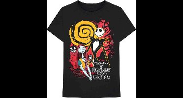 Disney The Nightmare Before Christmas - Ghosts Heren T-shirt - XL - Zwart