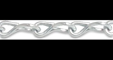 Ophangketting staal gegalvaniseerd  type Nr. 14, let op! per 3 meter