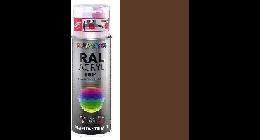 Dupli-Color acryllak hoogglans RAL 8011 notenbruin - 400 ml.
