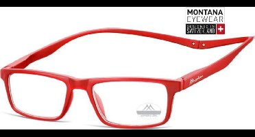 Montana Eyewear MR59D Leesbril met magneetsluiting +2.00 - rood
