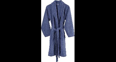 De Witte Lietaer Badjas Felicia Katoen Donkerblauw Maat S