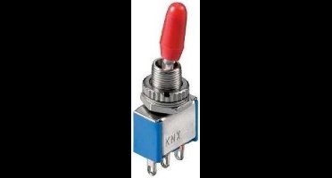 Goobay 10020 elektrische schakelaar Tuimelschakelaar 1P Blauw, Zilver