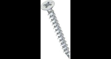 Spaanplaatschroeven Platkop Pozidriv Verzinkt 3.5x40mm