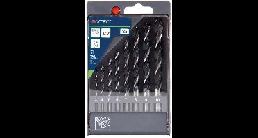 Rotec 8-delig houtspiraalborenset '235', ø3, 4, 5, 6, 7, 8, 9 en 10