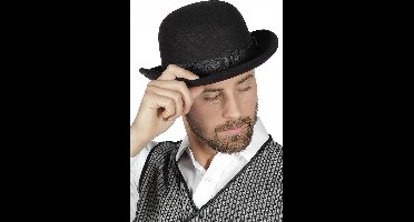 Max Bersinger 816-93-910, Feestkleding hoed, Volwassene, Zwart, 1 stuk(s)