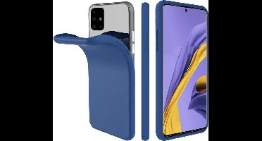 Nano Silicone backcover hoesje Geschikt Voor Samsung Galaxy A71 - Blauw