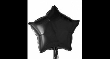 Folie ballon ster Zwart 46 cm