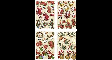 Creotime 3d Vellen Kerst 21x30 Cm 4 Stuks