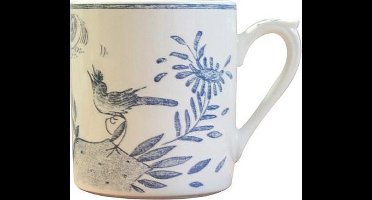 GIEN FRANCE - Oiseau Bleu Mono - Beker met Oor 0,3l h9,5cm