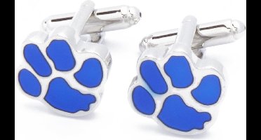Manchetknopen - Hondenpoten Blauw