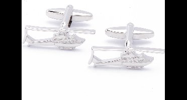 Manchetknopen - Helikopter Zilver
