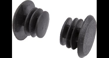 M-wave Stuurdoppen Fit-plugs Zwart 2 Stuks