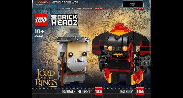 LEGO Lord of the Rings Brickheadz 40631 - Balrog & Gandalf the Grey
