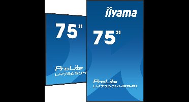 iiyama LH7565UHSB-B1 beeldkrant Kiosk-ontwerp 189,2 cm (74.5") LED Wifi 800 cd/m² 4K Ultra HD Zwart Type processor Android 11 24/7