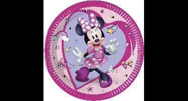 Vegaoo - 8 Minnie Junior papieren bordjes 20 cm