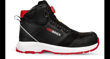 Redbrick Pulse Speed Lace Hoog S3 ESD 32326 - Zwart/Rood - 39