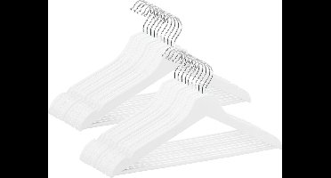 Springos Kledinghangers | Kledinghanger | 20 Stuks | Wit