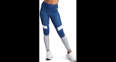 Björn Borg - Dames - Borg High Waist Tights - Blauw/Grijs/Multicolour - Maat 40
