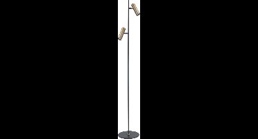 Vloerlamp LED Trend 140cm Zwart Brons Mini GU10