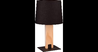 LED Tafellamp - Tafelverlichting - Torna Hula - E27 Fitting - Dimbaar - Mat Zwart - Metaal