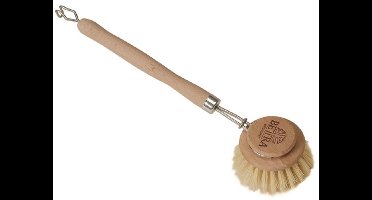 Afwasborstel hout/fiber 50/75 mm groot 6 stuks