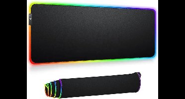 ***Muismat XXL LED Verlicht - Gamen Tiener Gamer - RGB LED Verlichting - Anti-Slip voor ultieme precisie en stijl - van Heble® ***
