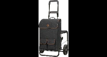 Andersen SHOPPER MANUFAKTUR Boodschappentrolley Komfort Shopper Ipek M.a Black Donkergrijs 103cm